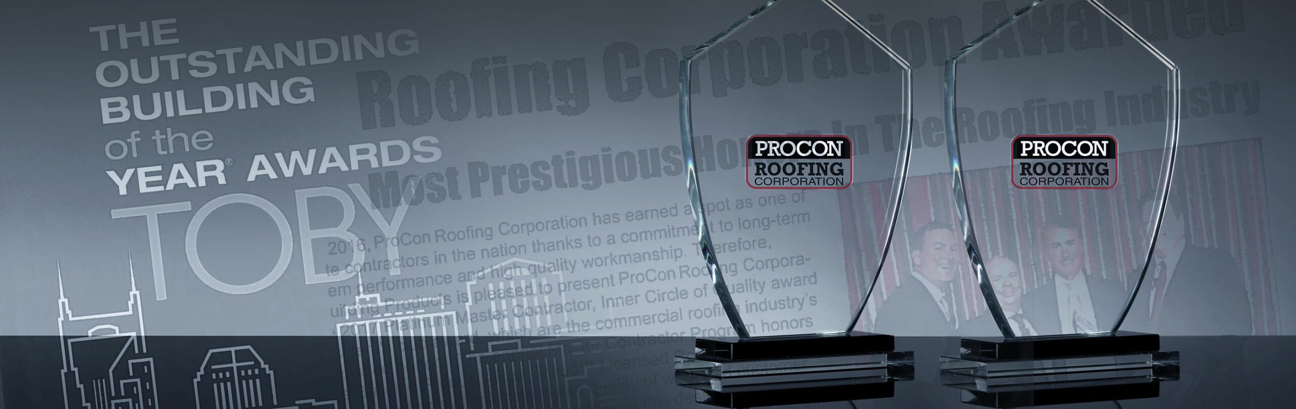 ProCon Roofing Corporation prestigious USA award winners